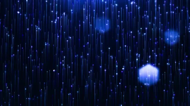 Blue Lights And Bokeh: Stock Motion Graphics