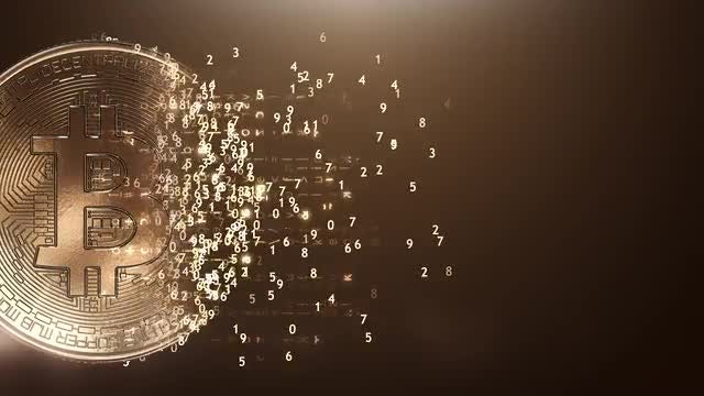 Bitcoin Background Loop: Stock Motion Graphics