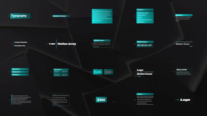 Gradient Callouts Freebies template preview