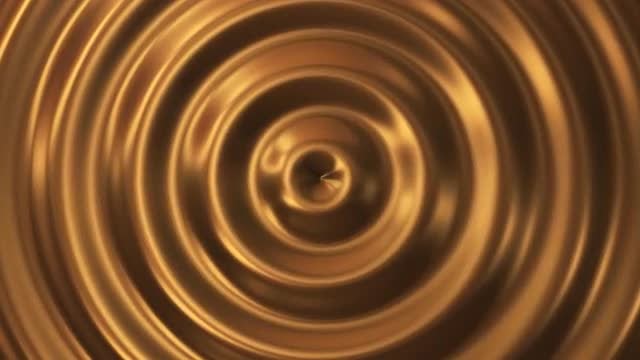 Abstract Gold Ripple Loop: Stock Motion Graphics