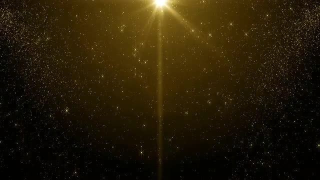 Gold Particles Background Loop: Stock Motion Graphics