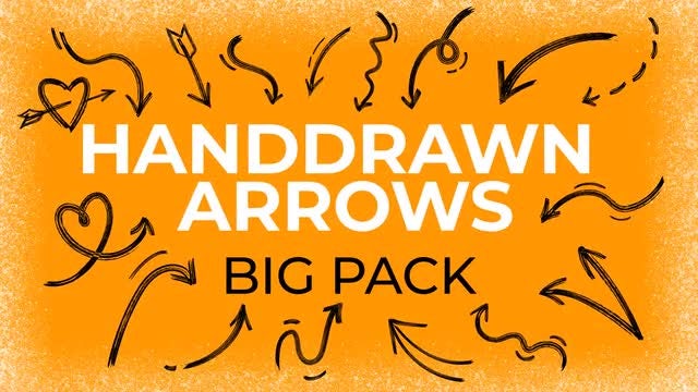 Hand-Drawn Arrows Big Pack: After Effects Templates