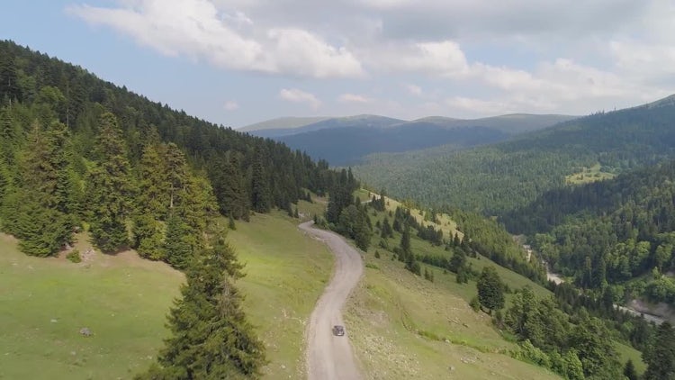 Driving On A Mountain: Stock Video