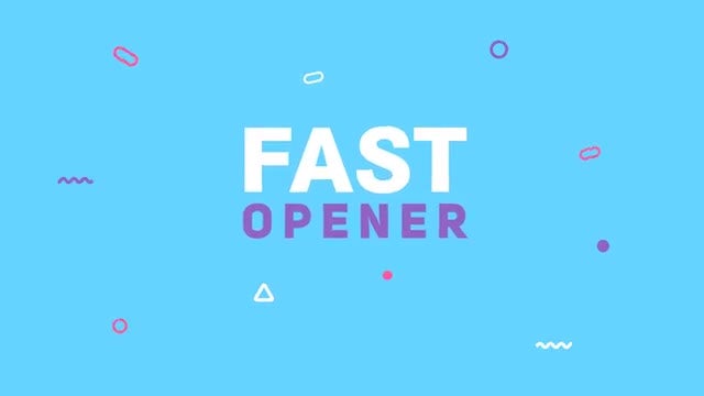 Fast Colorful Opener: After Effects Templates
