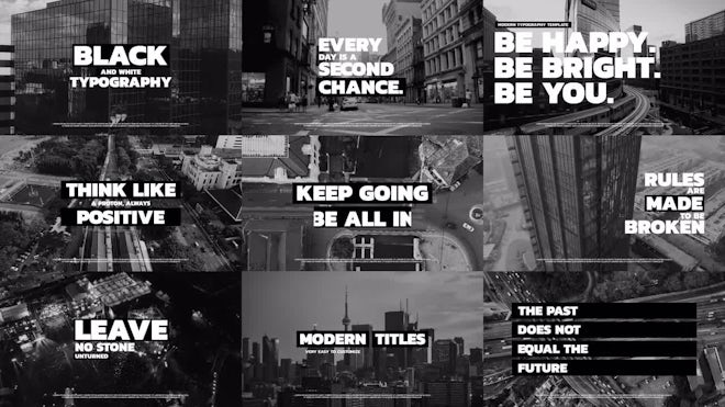 Black And White Typography Freebies template preview