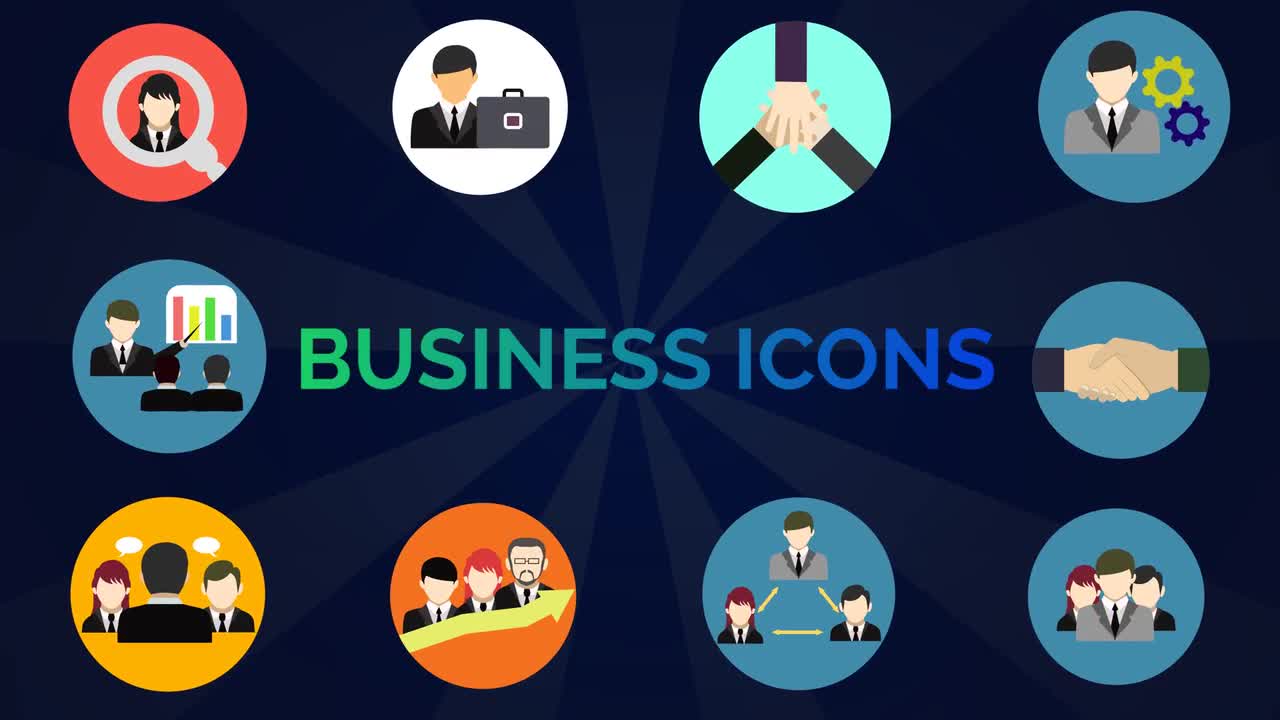 Business Icons Animated - Motion Graphics Templates | Motion Array