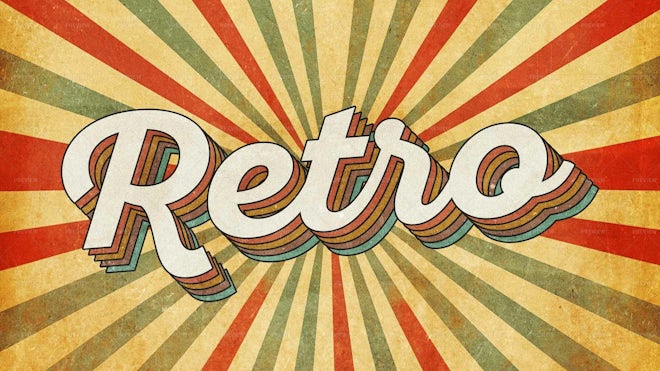 Retro Worn Text Effect - Graphics | Motion Array