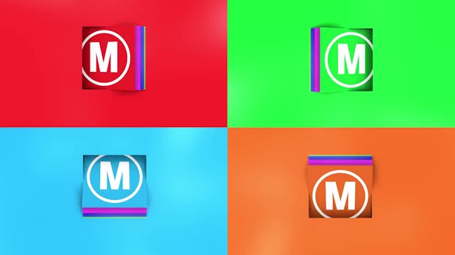 Cubes Logo Reveal Freebies template preview