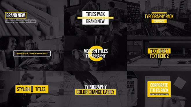 Corporate Titles Pack V7 Freebies template preview