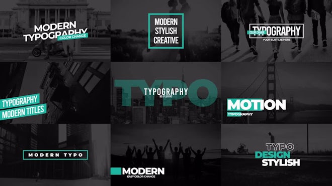 Modern Titles Pack VII Freebies template preview