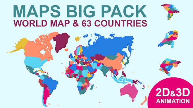 Maps Big Pack Freebies template preview