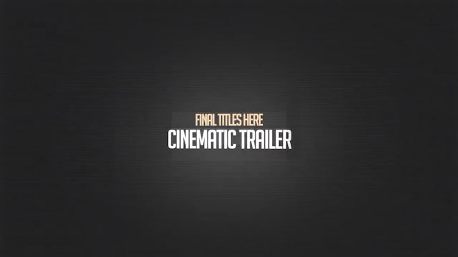 Cinematic Trail In 4K Freebies template preview