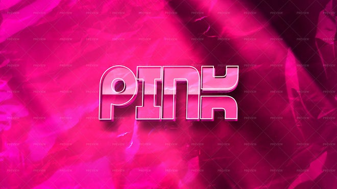 Pink Text Effect - Graphics | Motion Array