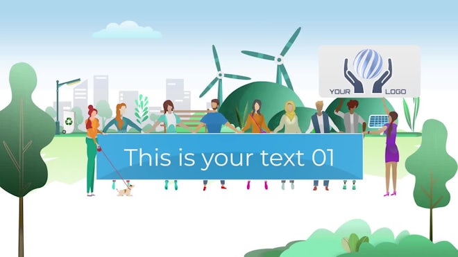 People With Placards For Social Purpose Freebies template preview