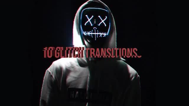 10 Glitch Transitions: Premiere Pro Templates