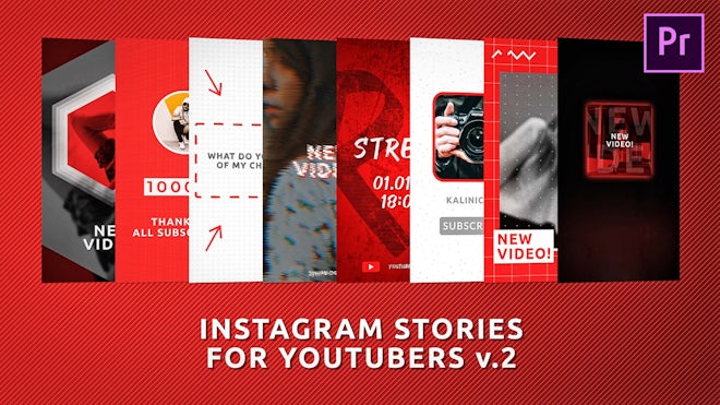 Instagram Stories For Youtubers V.2 Freebies template preview