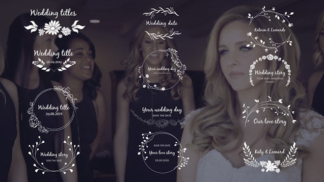 Wedding Titles 4k Freebies template preview