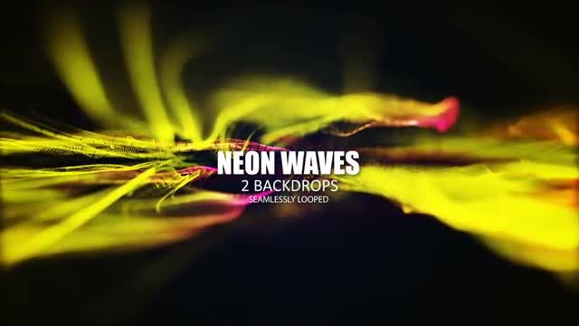 Neon Waves: Stock Motion Graphics