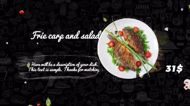Food Menu Promo: Premiere Pro Templates