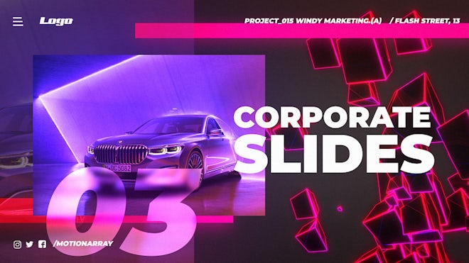 Corporate Title Slides Freebies template preview