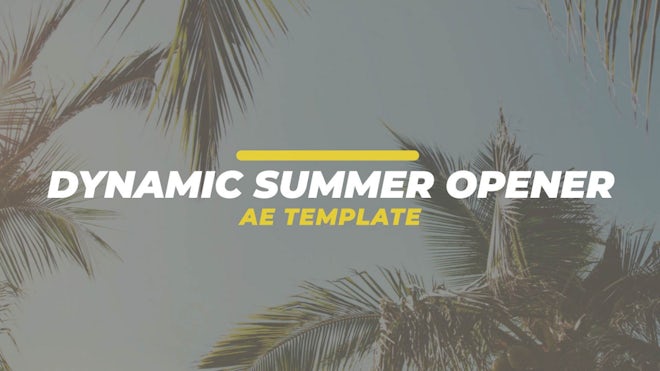 Dynamic Summer Opener Freebies template preview