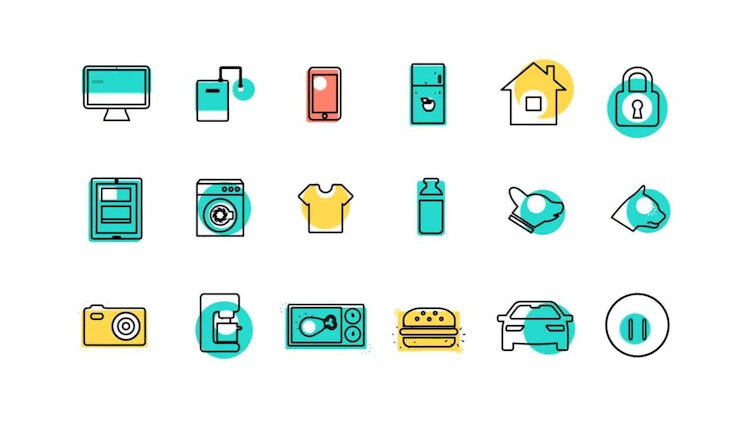 Internet Of Things And Smart Home Icons: After Effects Templates