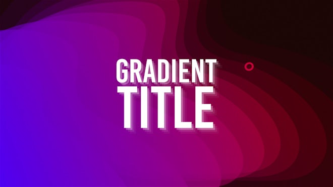 Gradient Title Freebies template preview