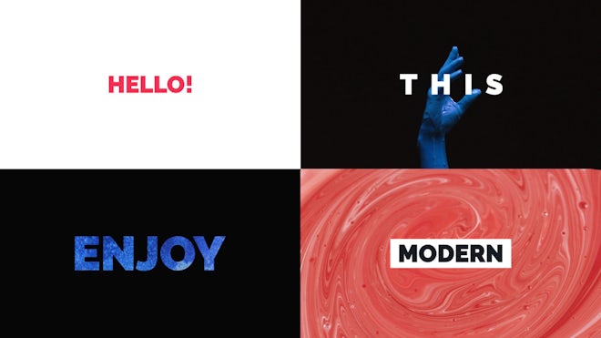 Modern Stomp Opener // Bold Typo Freebies template preview