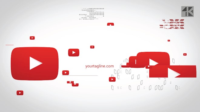 Glitch Logo 4K Freebies template preview