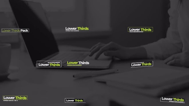 Lower Thirds Pack V2 Freebies template preview