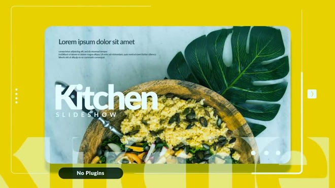 Kitchen Slideshow Freebies template preview