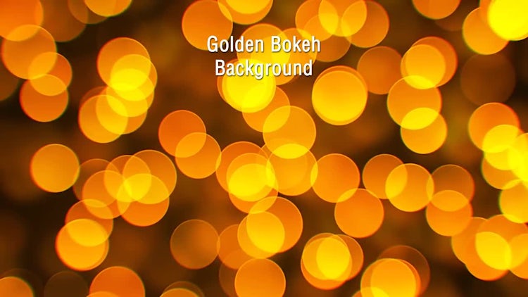 Golden Bokeh Background: Stock Motion Graphics