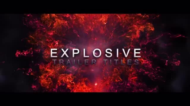 Explosive Trailer Titles: After Effects Templates