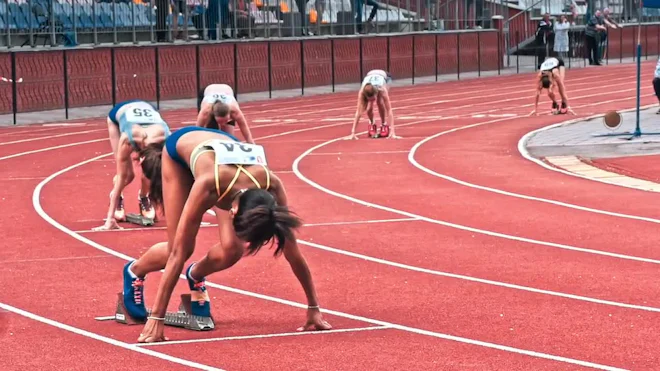 Starting Position In Track Track Runner Starting Position