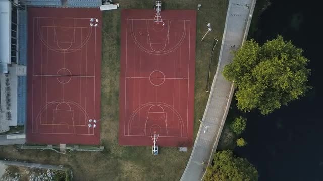 Basketball Courts: Stock Video
