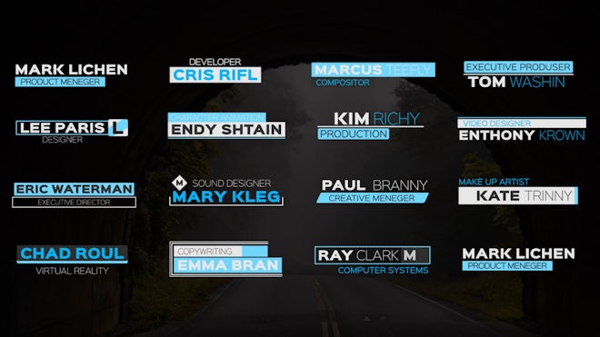 Lower Thirds V1 Freebies template preview