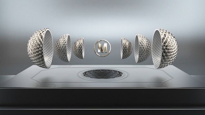 Futuristic Gold Logo Reveal Freebies template preview