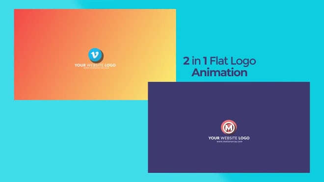 Flat Logo 2 In 1 Freebies template preview