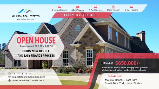 Real Estates Promo Freebies template preview