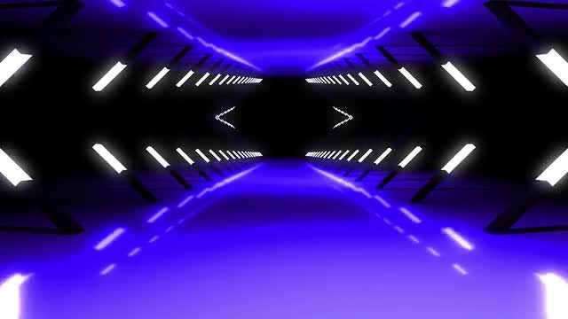 Futuristic Tunnel Loop: Stock Motion Graphics