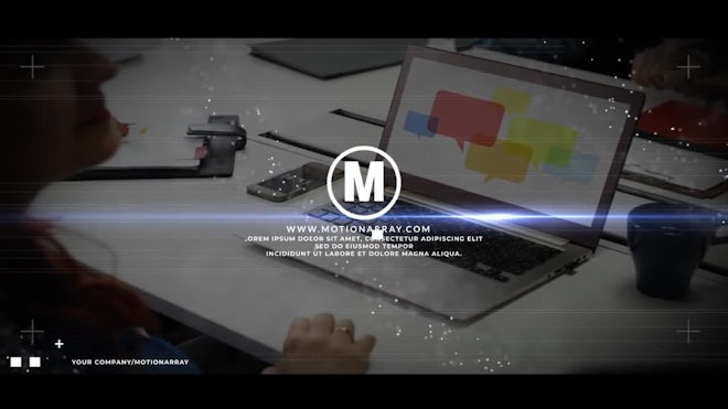 Glitch Logo Intro Freebies template preview