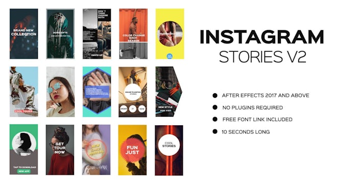 Instagram Stories V2 Freebies template preview