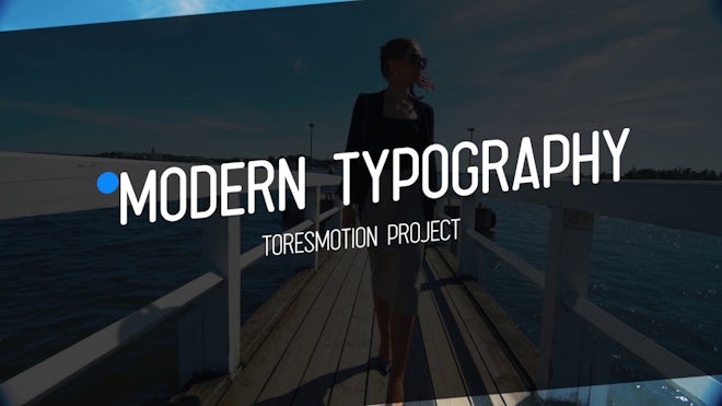 Modern Typography Freebies template preview