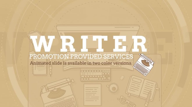 Writer Promo Freebies template preview