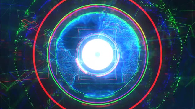 Planet Glitch Logo Freebies template preview