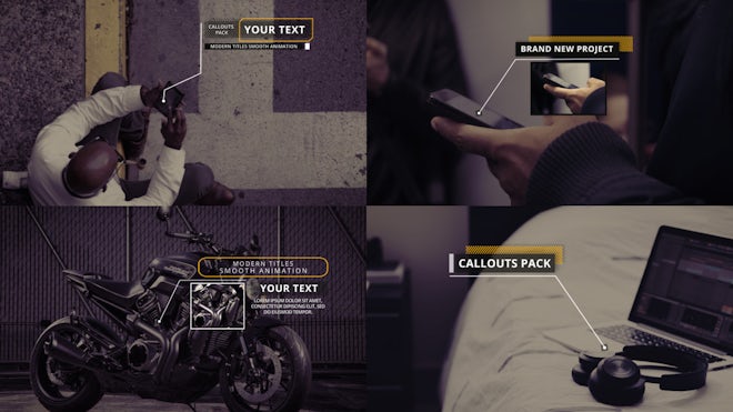 Clean Minimal Callouts Freebies template preview