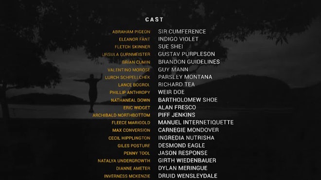 Movie End Credits Template