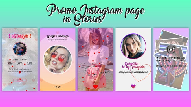 Promo Instagram Page In Stories Freebies template preview