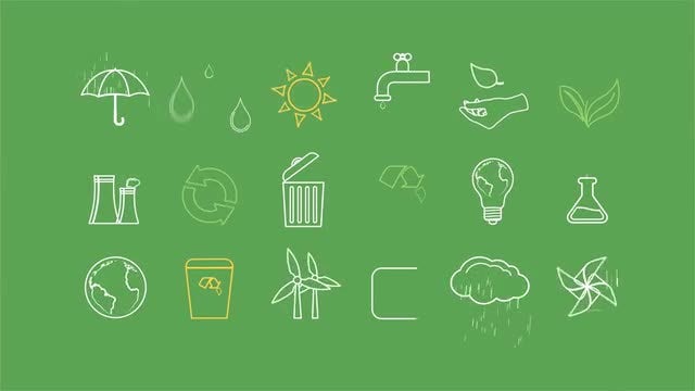 Ecology Concept Icons: After Effects Templates