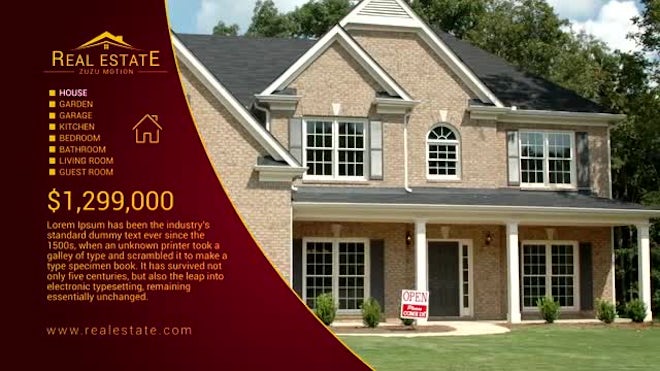 download real estate after effects templates